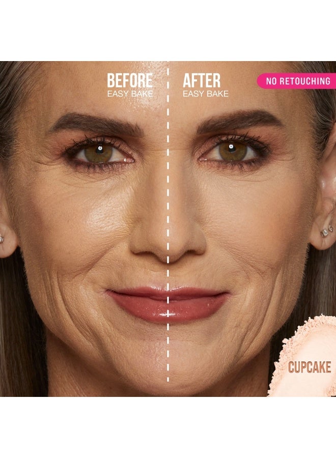 Huda Easy Bake Loose Baking & Setting Powder Loose Powder Fixing Makeup - CUPCAKE - Image 2